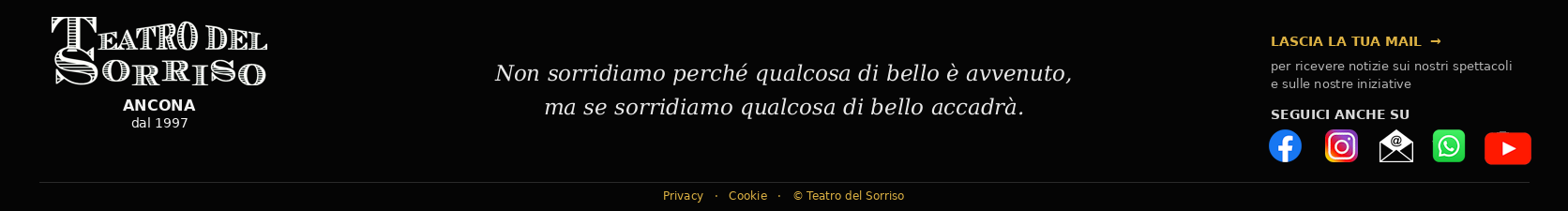 Teatro del Sorriso - footer