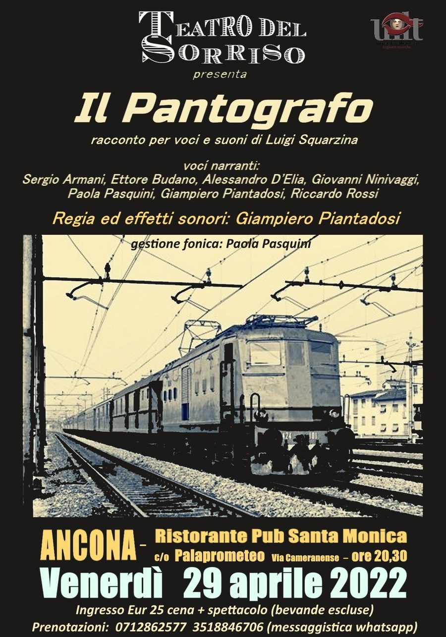 Locandina del debutto de Il Pantografo, Pub Santa Monica, 29 aprile 2022