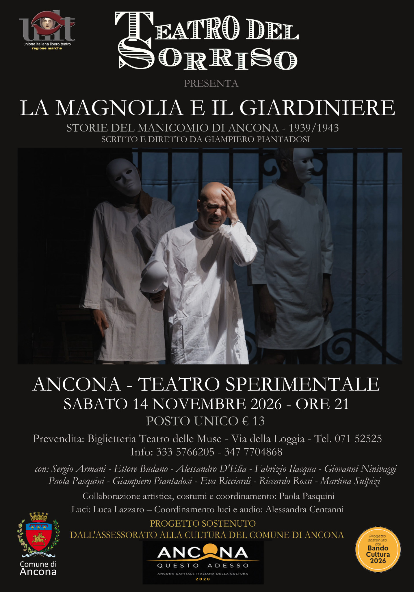 Locandina della replica di Ancona di La Magnolia e il Giardiniere